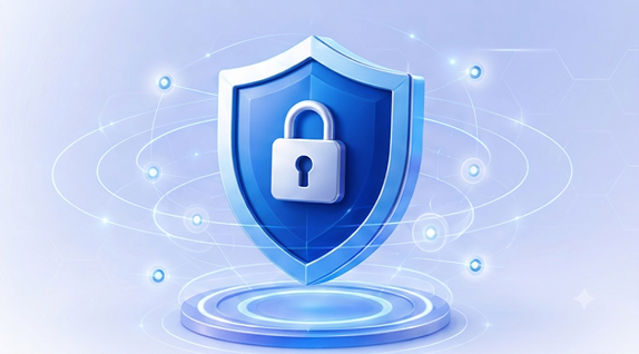Digital security shield with lock